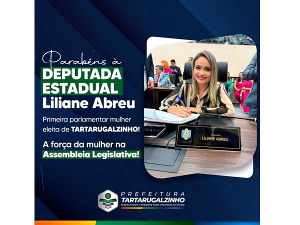 Parabéns à Deputada Estadual Liliane Abreu